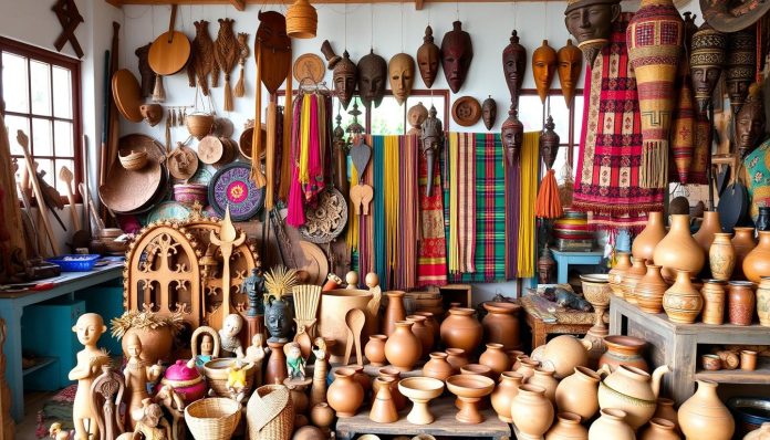 Local handicraft workshops and shopping in Galle