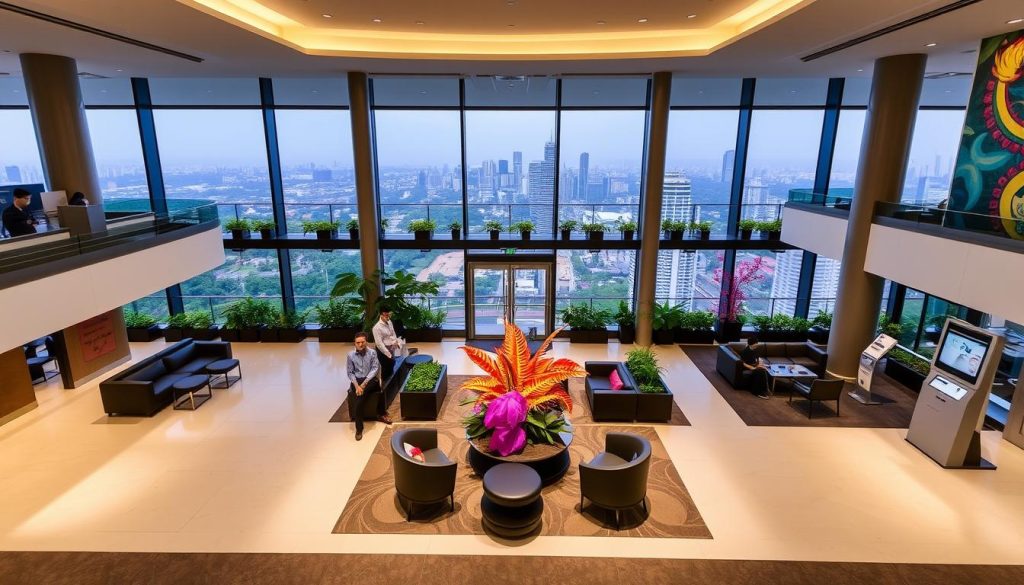 Lotus Tower visitor amenities Lotus Tower visitor amenities