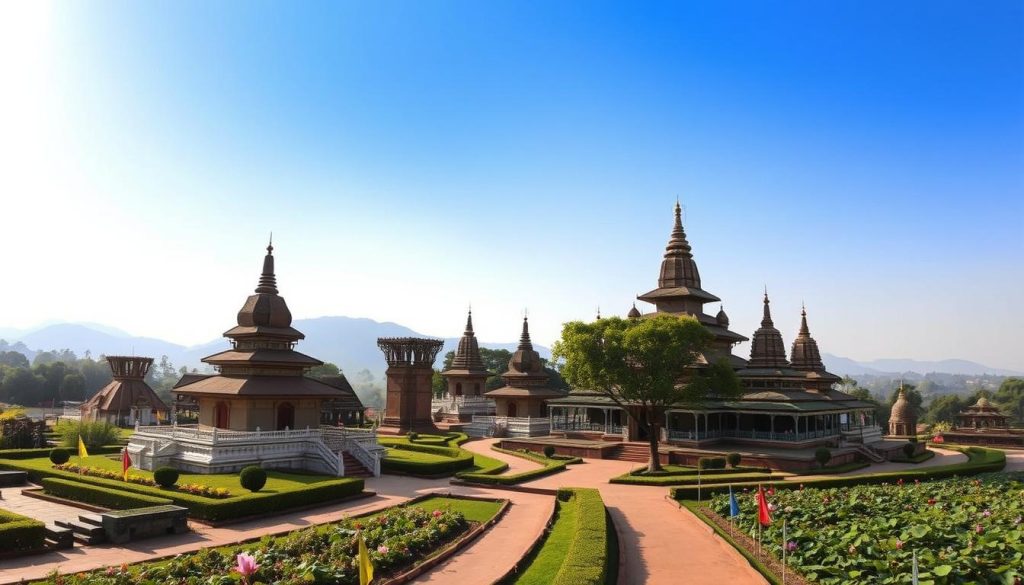 Lumbini Monastic Site showcasing Buddhist temples Lumbini Monastic Site showcasing Buddhist temples
