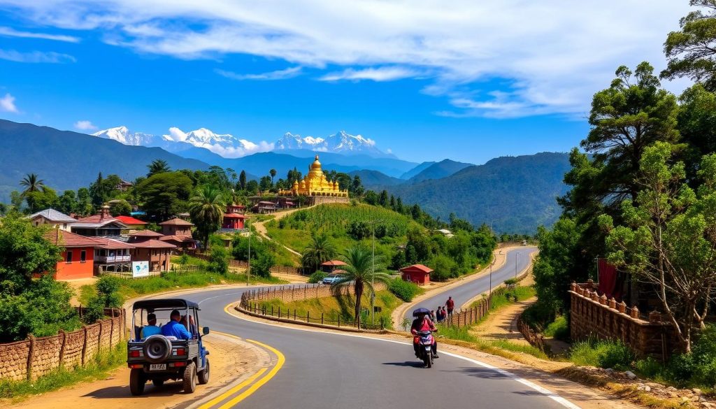 Lumbini access from Kathmandu