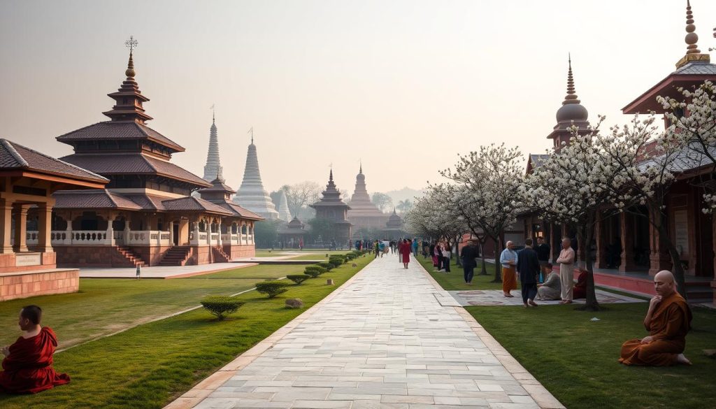 Lumbini cultural experiences at monastic zones