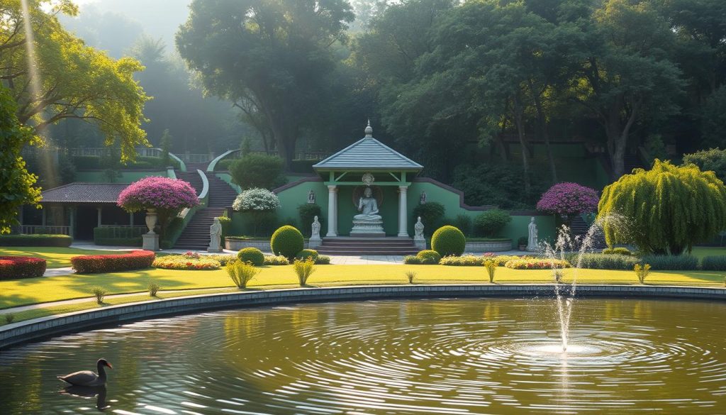Lumbini meditation garden Lumbini meditation garden