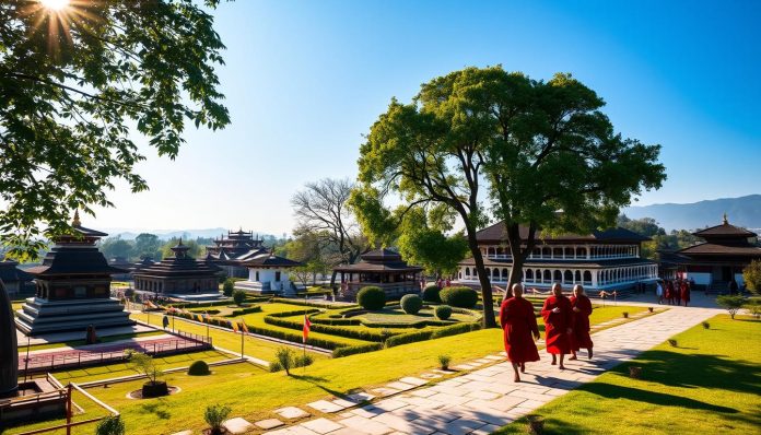 Lumbini monasteries beyond Maya Devi Temple