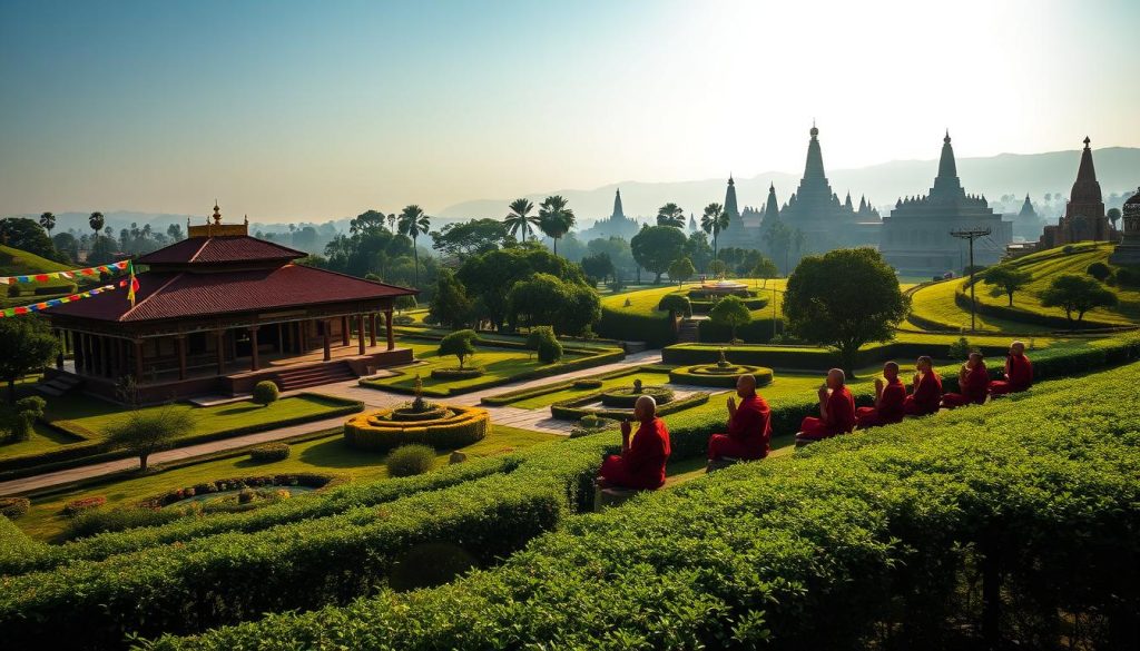 Lumbini monastic experiences