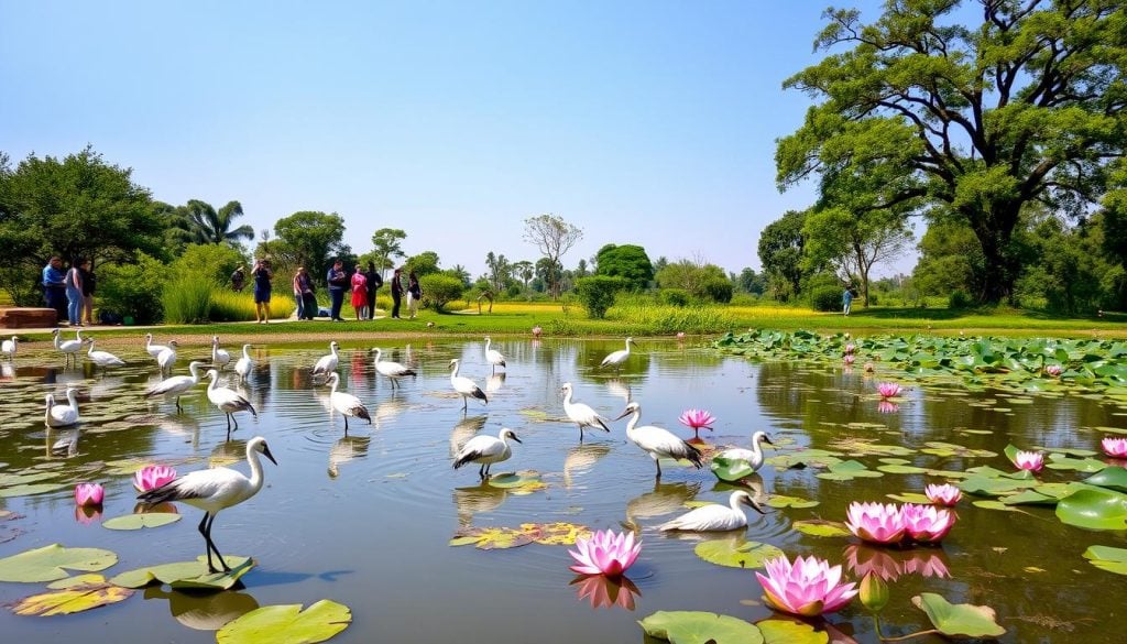 Lumbini outdoor activities at Crane Sanctuary