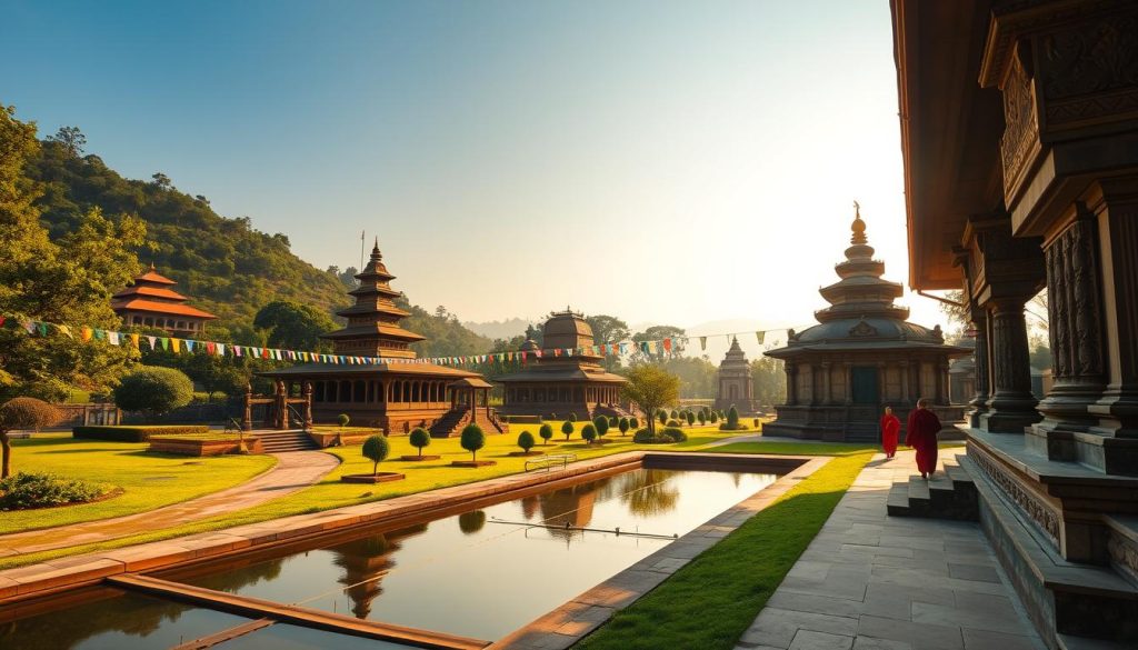 Lumbini's sacred sites