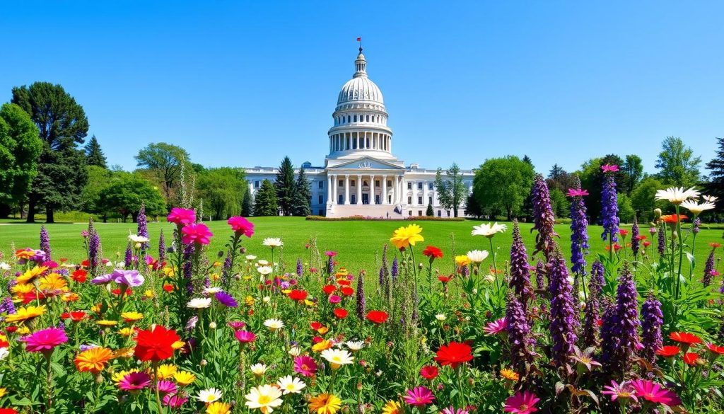 Madison attractions, including the Wisconsin State Capitol and Olbrich Botanical Gardens Madison attractions, including the Wisconsin State Capitol and Olbrich Botanical Gardens
