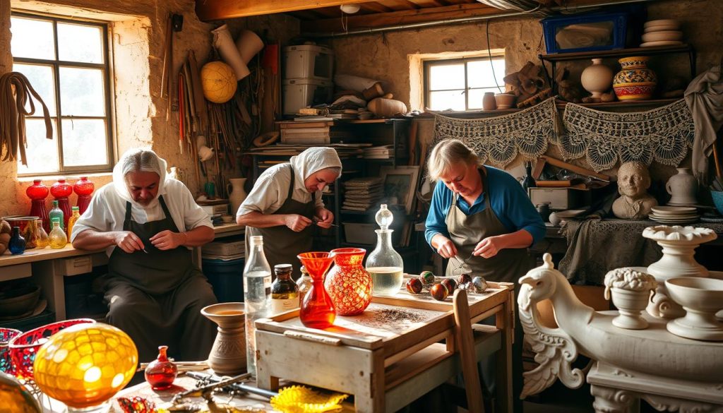 Maltese artisans showcasing traditional techniques