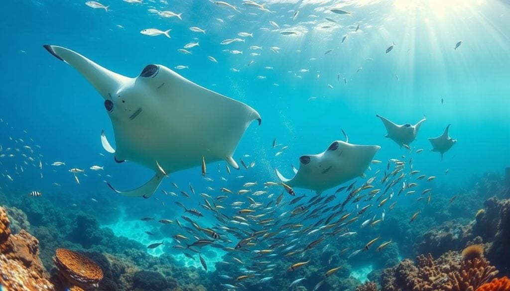 Manta Ray sightings in Hanifaru Bay