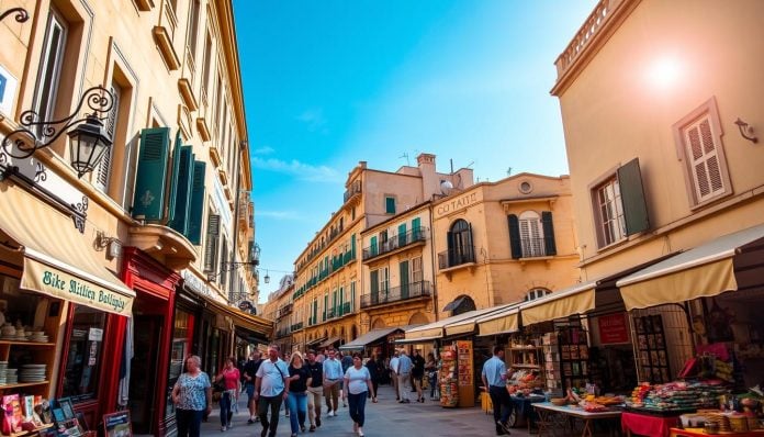 Merchant Street shopping Valletta