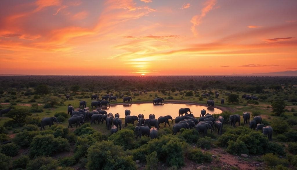 Minneriya National Park elephant gathering