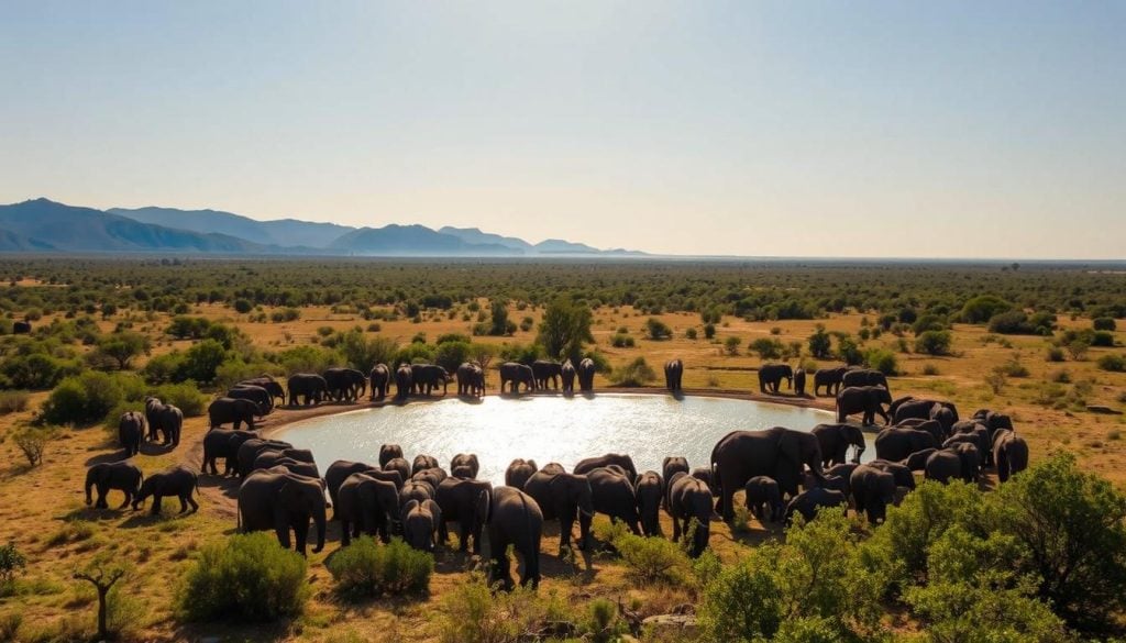 Minneriya National Park elephant gathering