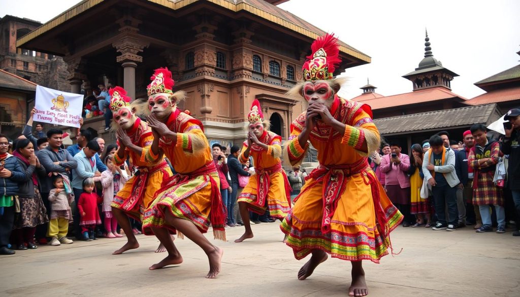 Monkey dance Bhaktapur