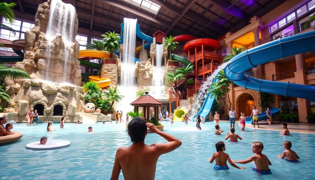 Mt. Olympus Resort indoor theme park and waterslides