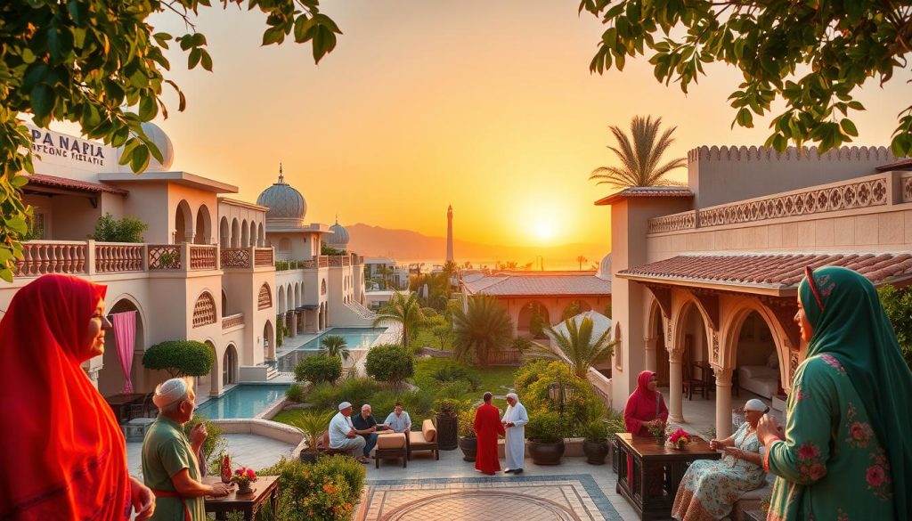 Muscat hospitality scene Muscat hospitality scene