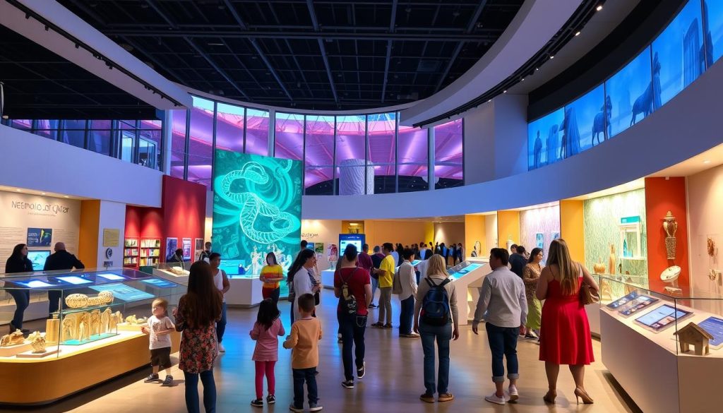 National Museum of Qatar interactive exhibits National Museum of Qatar interactive exhibits
