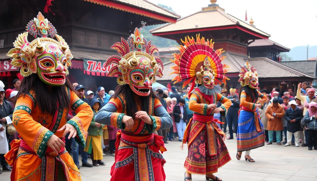 Navadurga dance traditional mask dance Bhaktapur