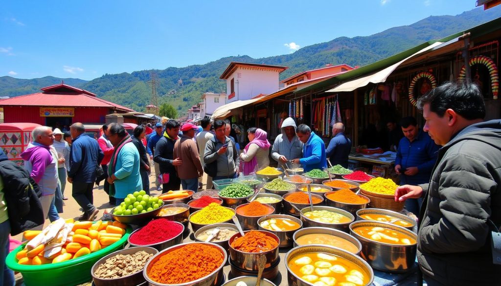 Nepali cuisine and local markets in Pokhara