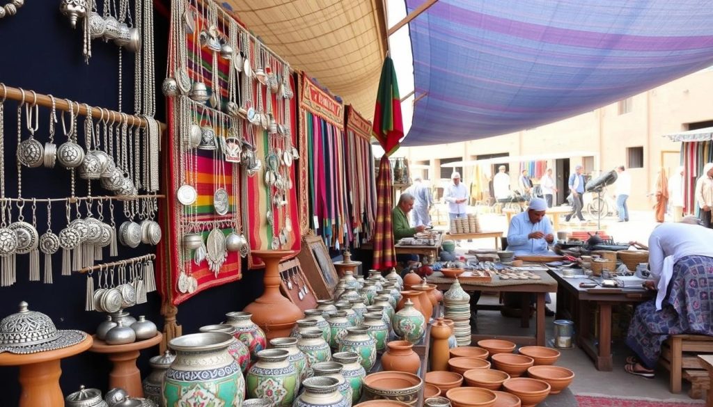Nizwa handicrafts showcasing local art and silver jewelry Nizwa handicrafts showcasing local art and silver jewelry