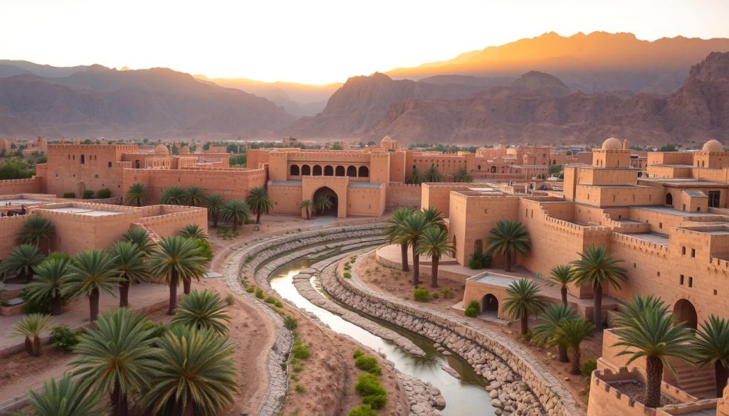Nizwa heritage sites showcasing traditional architecture and irrigation systems Nizwa heritage sites showcasing traditional architecture and irrigation systems