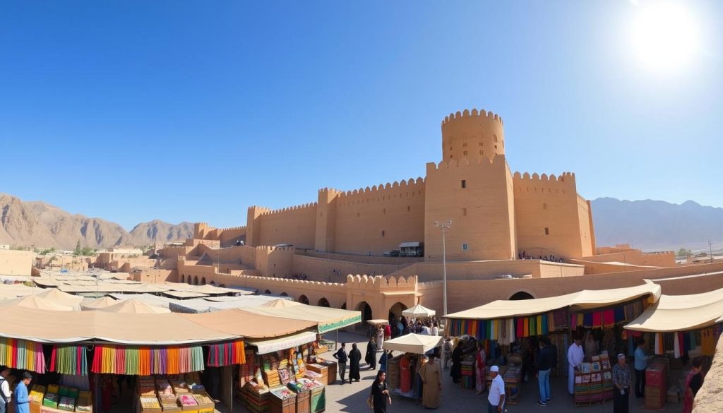 Nizwa landmarks showcasing Nizwa Fort and Nizwa Souq Nizwa landmarks showcasing Nizwa Fort and Nizwa Souq