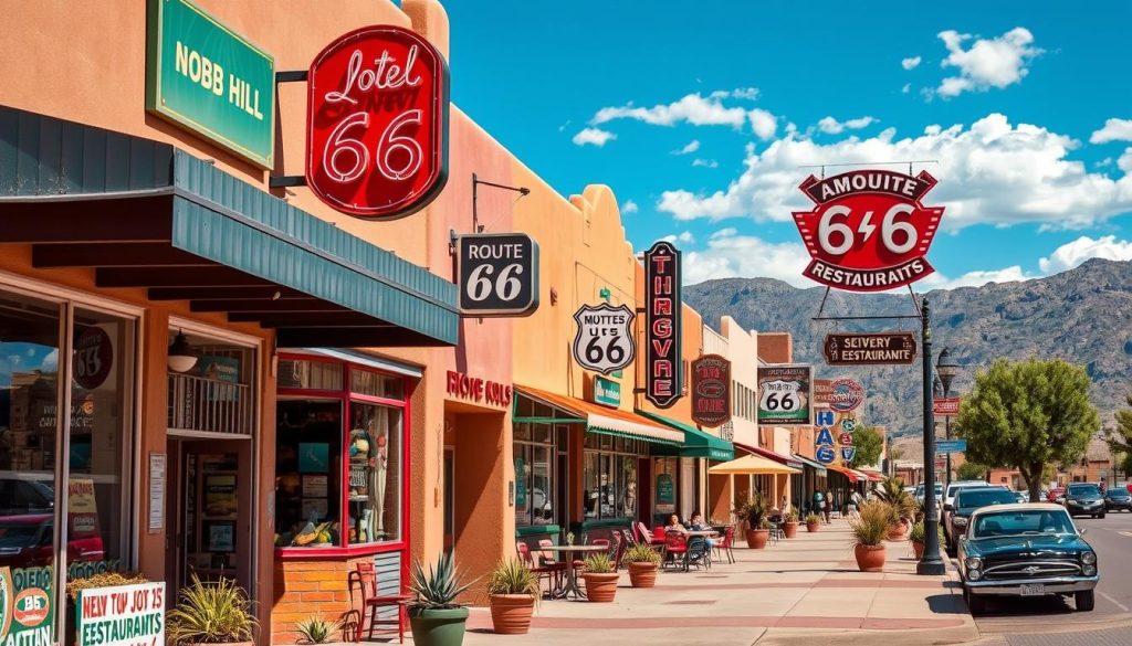 Nob Hill Albuquerque local shops and eateries on Route 66