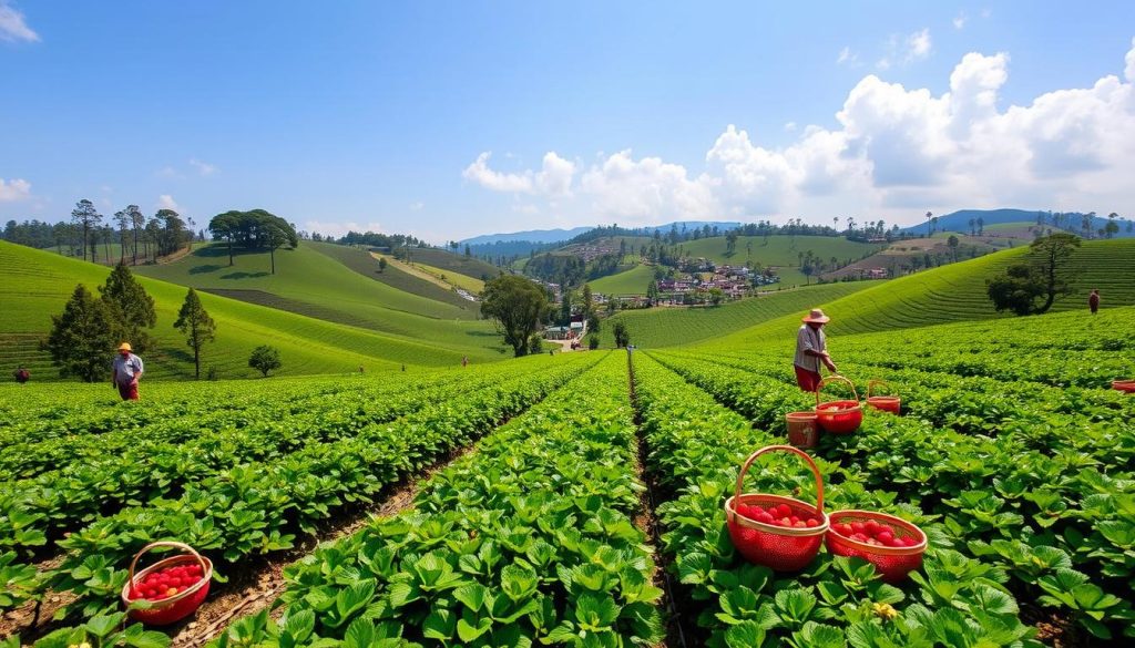 Nuwara Eliya strawberry farms and picking experiences