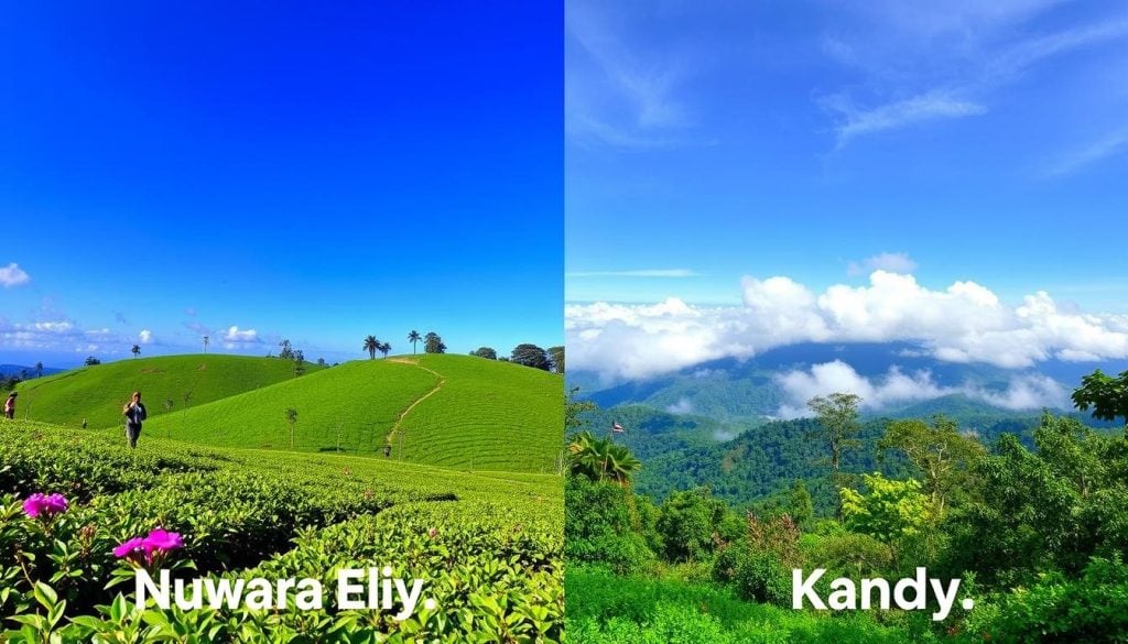 Nuwara Eliya weather comparison