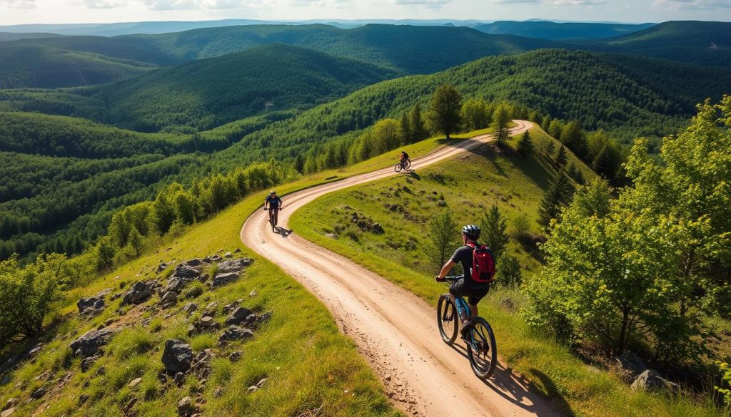 Off-road cycling options near Bowling Green