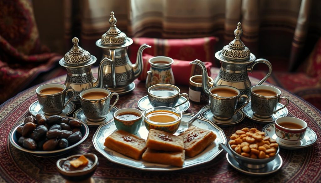 Omani coffee and traditional treats in a Kahwa experience Omani coffee and traditional treats in a Kahwa experience