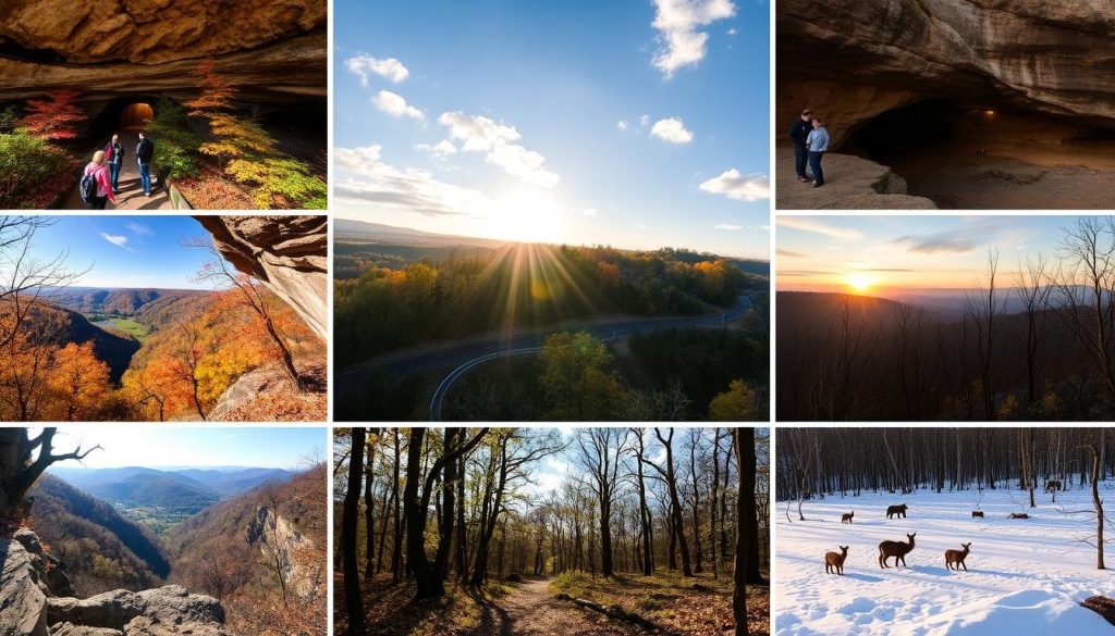 Optimal visiting times Mammoth Cave Optimal visiting times Mammoth Cave