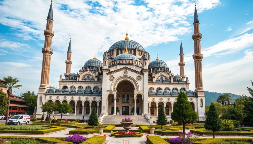 Ottoman architecture with Islamic design elements in Selimiye Mosque