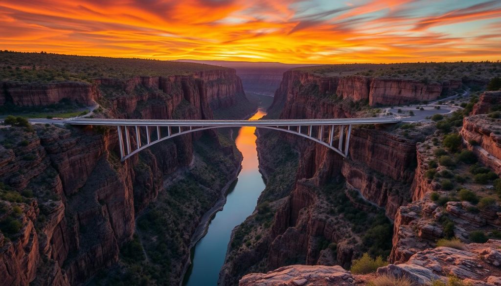 Overview of Rio Grande Gorge Bridge