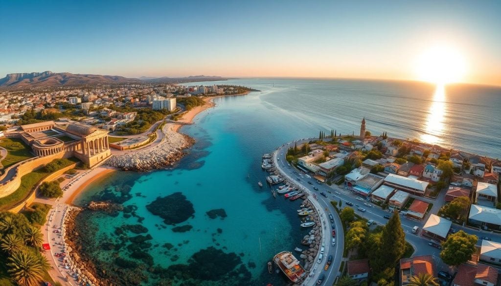 Paphos city overview