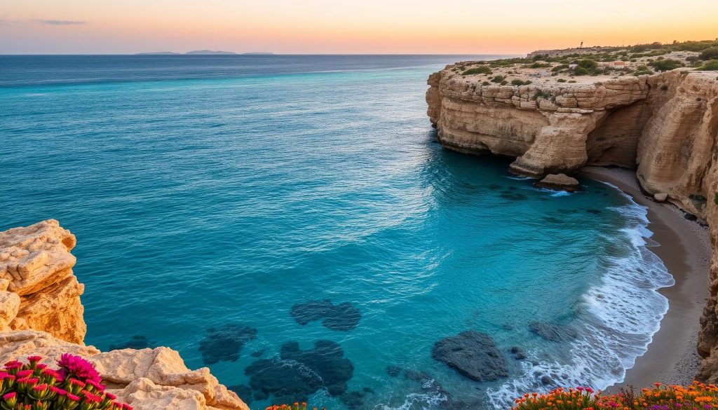 Paphos coastline with stunning views