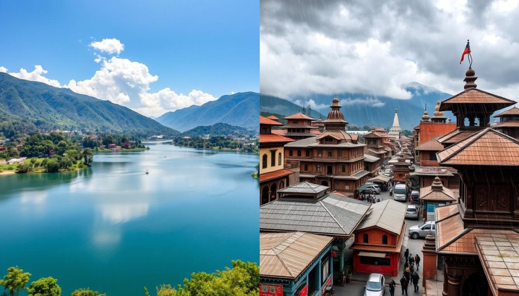 Pokhara vs Kathmandu weather