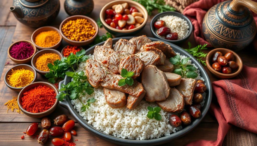 Popular ingredients in Qatari dishes Popular ingredients in Qatari dishes