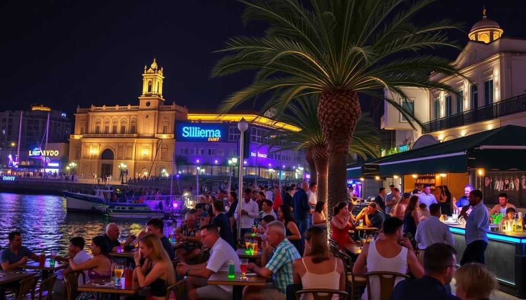 Popular nightspots in Sliema