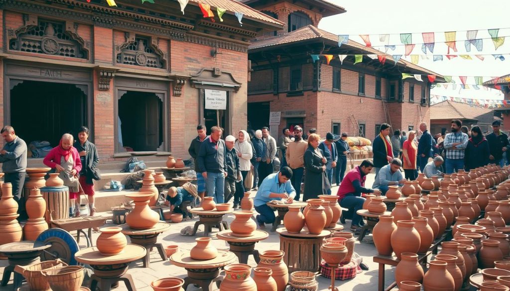 Pottery Square in Bhaktapur Pottery Square in Bhaktapur