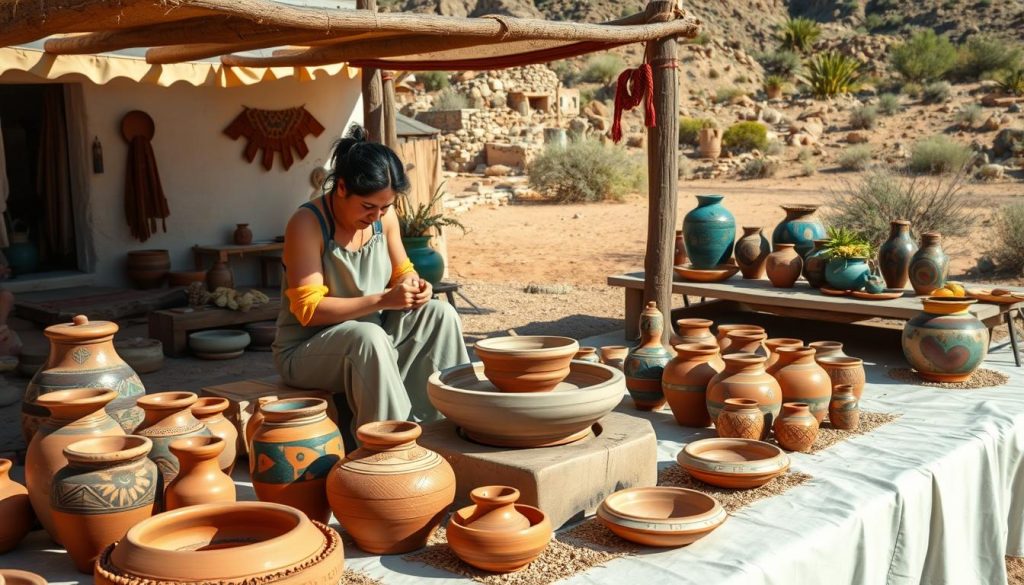 Pueblo pottery demonstrations