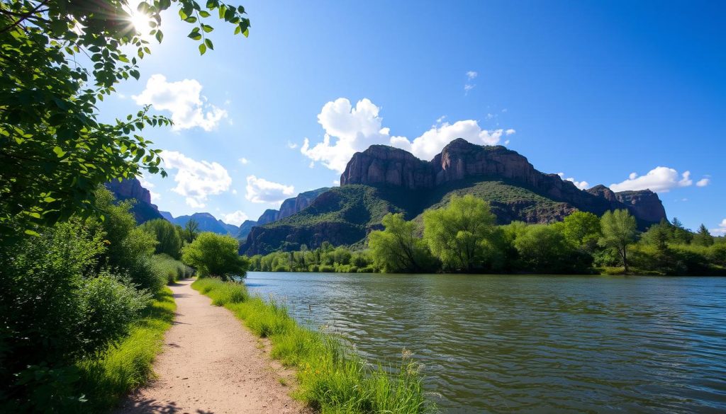 River Trail along the Rio Grande River Trail along the Rio Grande