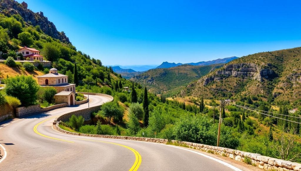 Road trip in Cyprus through Troodos Mountain churches