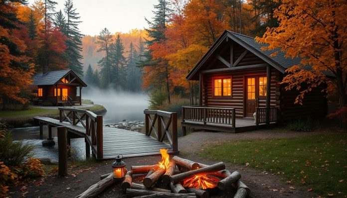 Romantic cabins near La Crosse