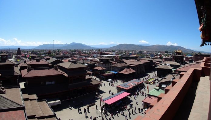 Rooftop cafes with Bhaktapur panoramas