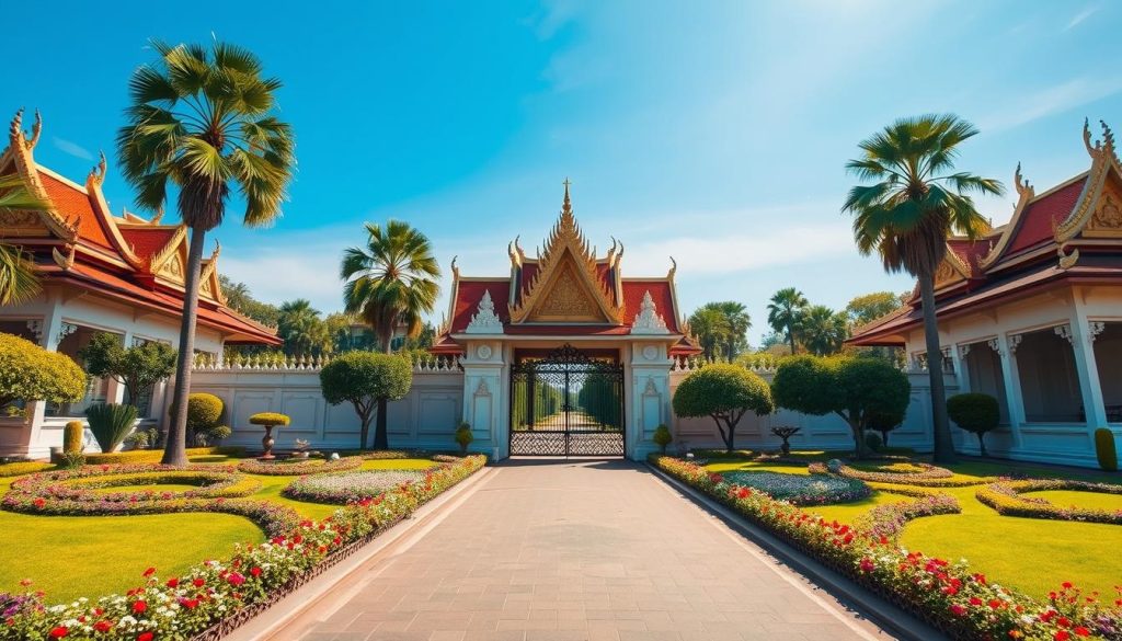 Royal Palace Park in Phnom Penh, Cambodia