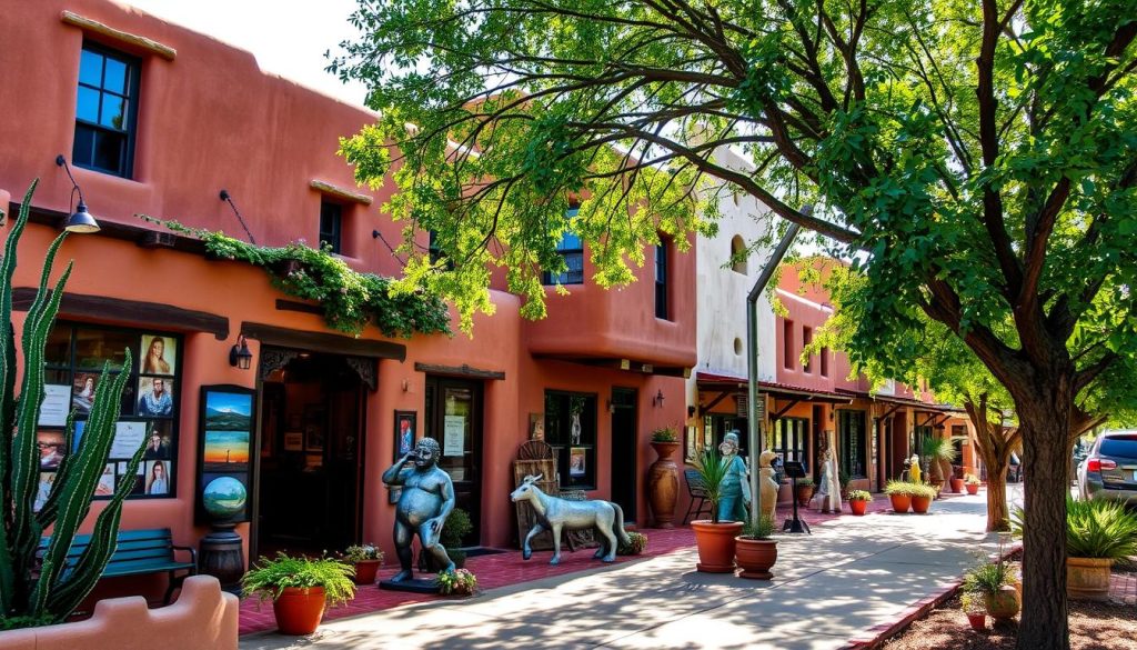 Santa Fe art galleries off Canyon Road Santa Fe art galleries off Canyon Road