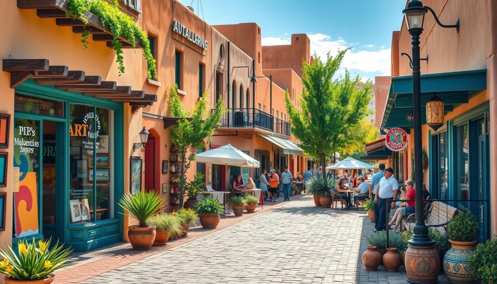 Santa Fe shopping and dining along Canyon Road Santa Fe shopping and dining along Canyon Road