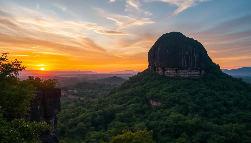 Sigiriya, an ancient rock fortress in Sri Lanka Sigiriya, an ancient rock fortress in Sri Lanka