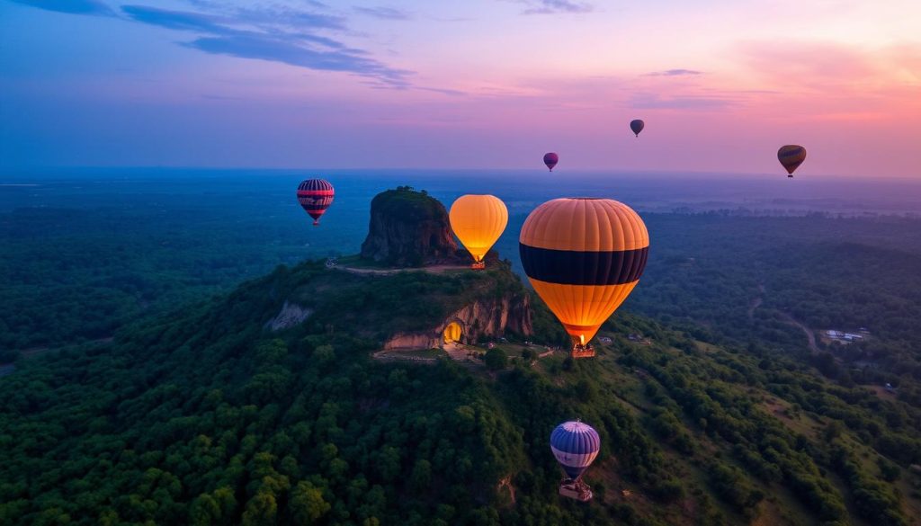 Sigiriya hot air balloon rides for stunning views