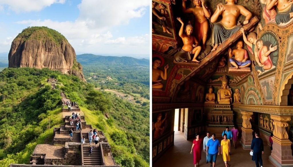 Sigiriya visitor experience and Dambulla visitor experience comparison